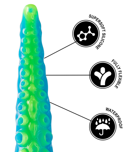 EPIC - SCYLLA FLUORESCENT THIN TENTACLE DILDO LARGE SIZE