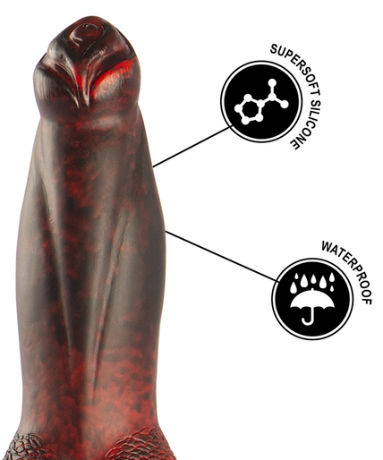 EPIC - PROMETHEUS DILDO TITAN IN FLAMES RECHARGEABLE REMOTE CONTROL