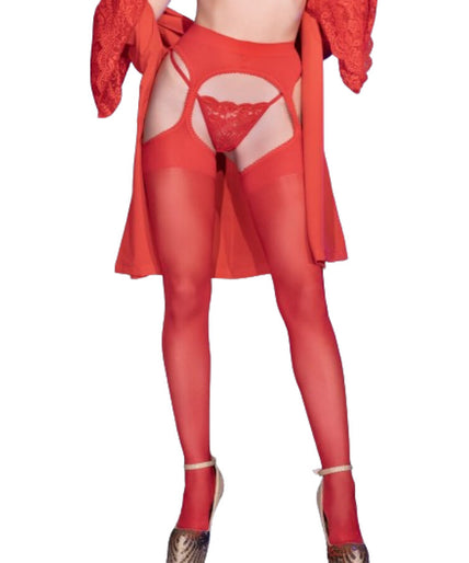 CHILIROSE - CR 4312 JARRETELKOUSEN ROOD S/M