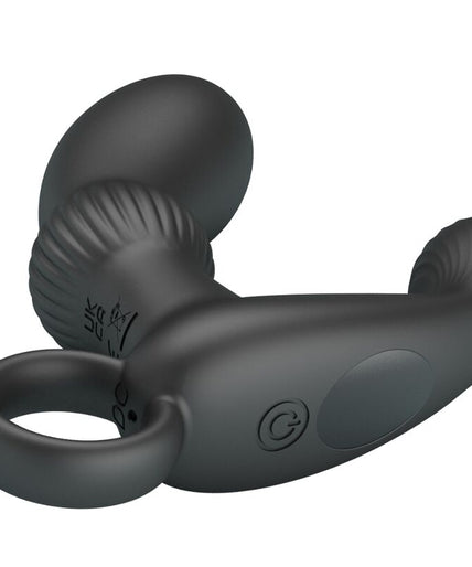 Pleasurements – Pretty Love – Cayla Prostate Vibrator With Remote Control – Black