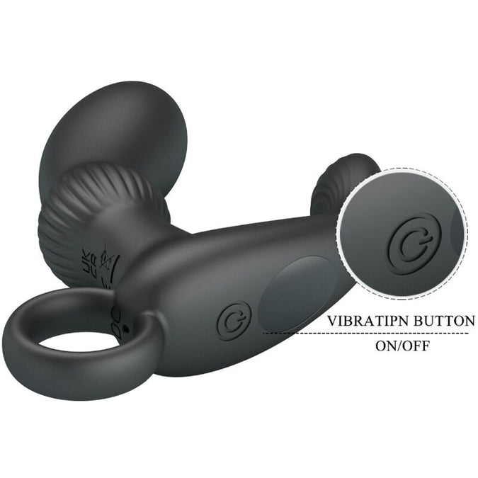Pretty Love – Cayla Prostaatvibrator met afstandsbediening – Zwart
