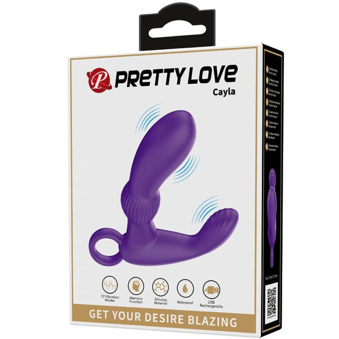 Pleasurements – Pretty Love – Cayla Prostaatvibrator met afstandsbediening – Lila