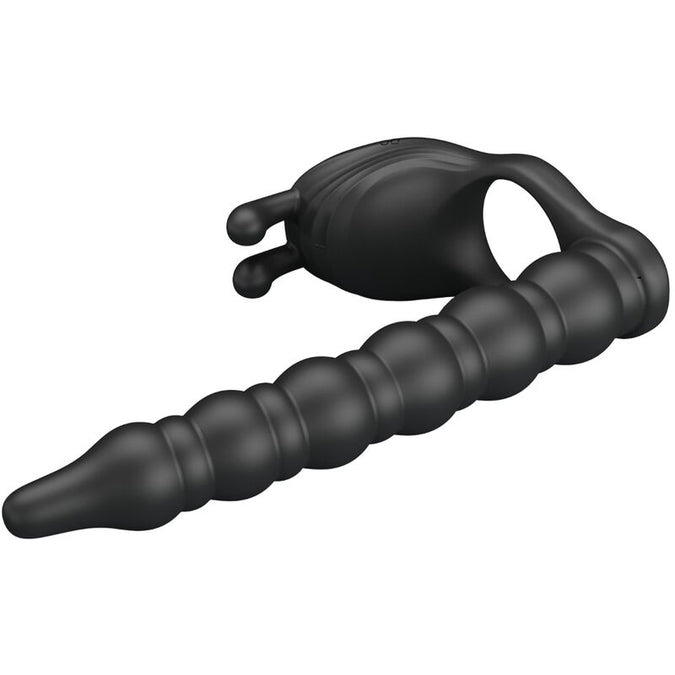 PRETTY LOVE - BLACKNEY PENISRING MET ZWARTE VIBRATORPLUG