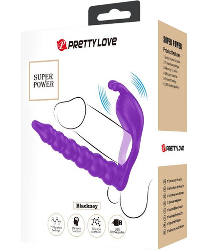 Pretty Love – Blackney Penissring Met Lila Vibrator Plug