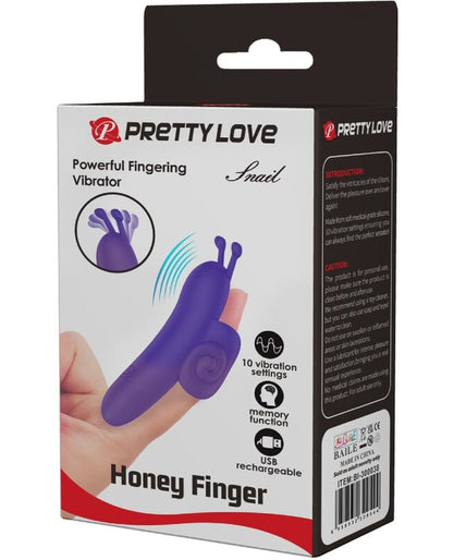 Pretty Love – Snail Powerful Purple Finger Stimulator