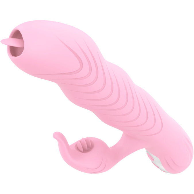 Armony – Marcia Vibrator & Stotende Dubbele Tong Met Warmte-effect Roze