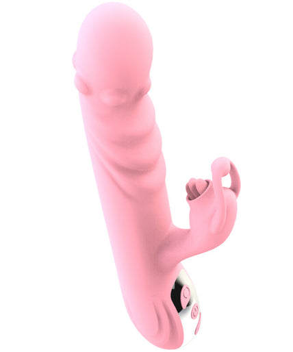 Armony – Vollständiger Zungenvibrator mit stimulierender Zunge Pink Wärmeeffekt