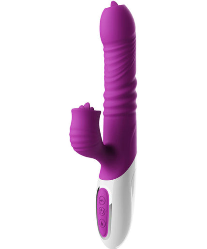 ARMONY - DOUBLE TONGUE VIBRATOR & THRUSTING VIOLET HEAT EFFECT