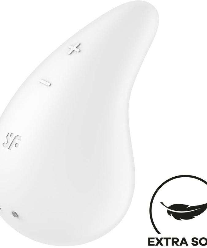 SATISFYER - DEW DROP VIBRATOR LAY-ON WHITE