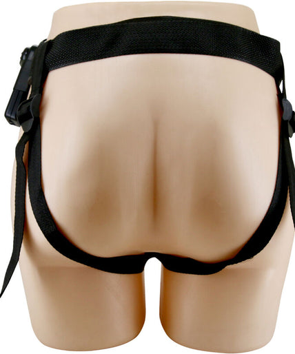 PRETTY LOVE - STARKS HARNESS BRIEFS MULTI-SPEED VIBRATION DILDO 17,5 CM LIGHT BROWN