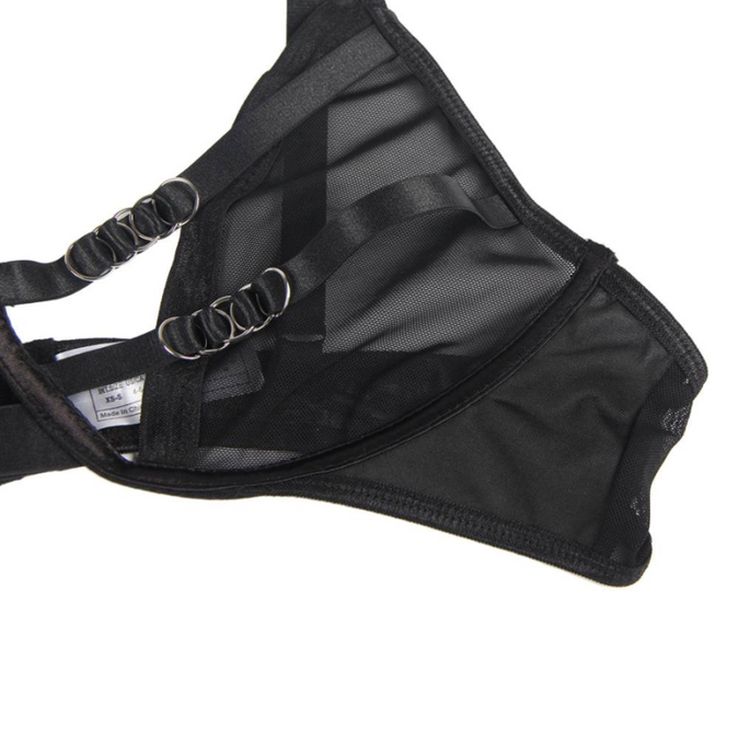 Subblime – Two Piece Set Of Transparency Bra And S/m Strips