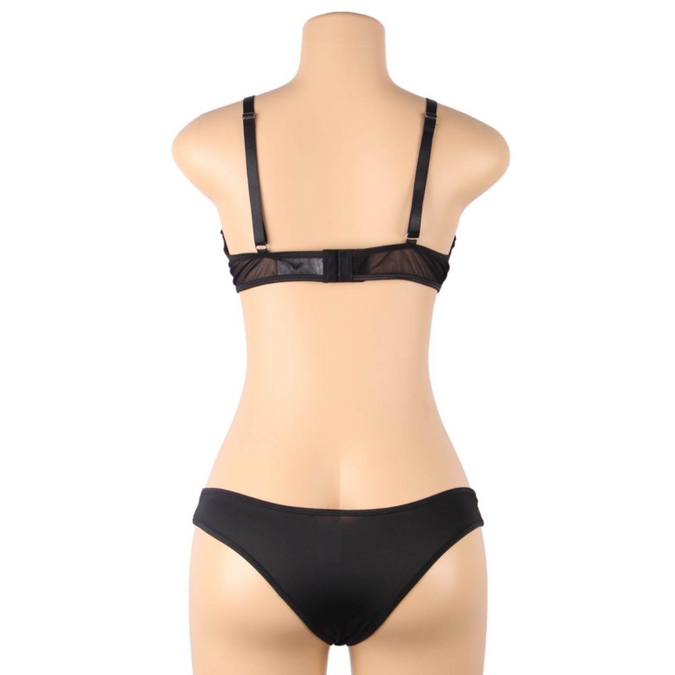 Subblime – Two Piece Set Of Transparency Bra And S/m Strips