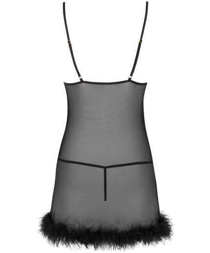 LIVCO CORSETTI FASHION - ZERUNAM SET BABYDOLL + BLACK THONG