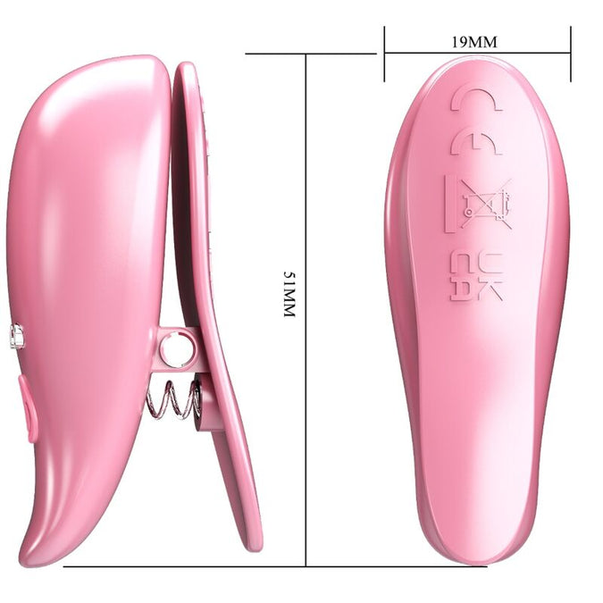 Pretty Love – Leaf Vibrerende Tepelklemmen Roze