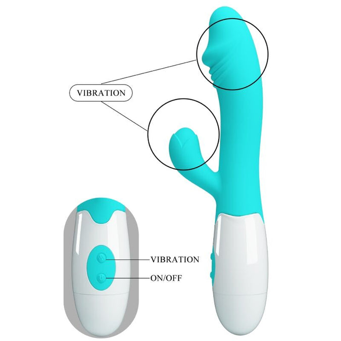 PRETTY LOVE - SNAPPY G-SPOT VIBRATOR AQUA GROEN