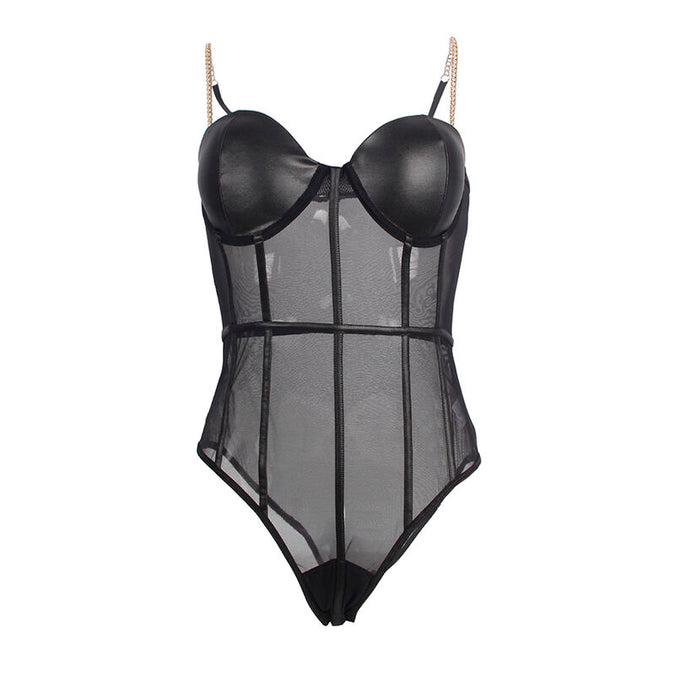 SUBBLIME - ZWARTE KETTING JARRETEL BODY S/M