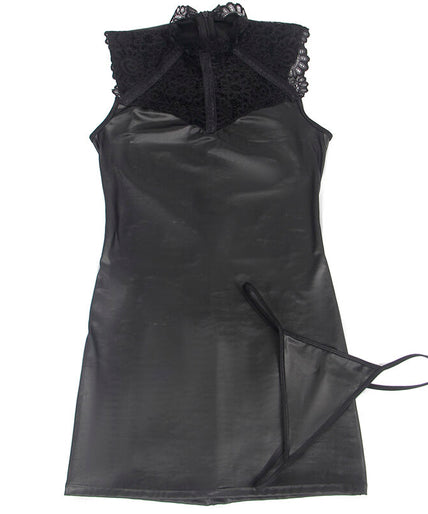 SUBBLIME - SEXY LEATHER DRESS S/M