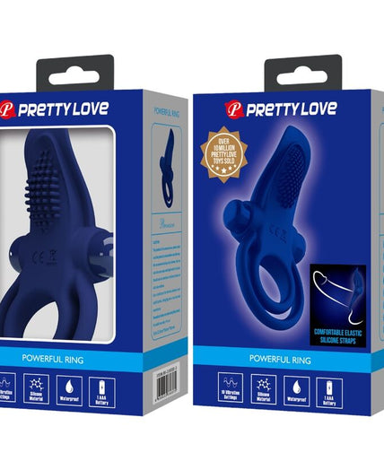 PRETTY LOVE - BRONSON DOUBLE RING WITH VIBRATION BLUE