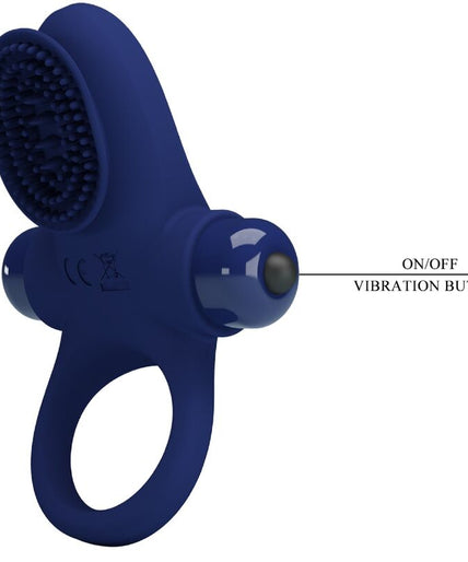 PRETTY LOVE - PALLE RING WITH VIBRATION BLUE