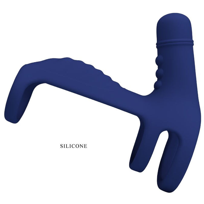 Pretty Love – Elish Vibrating Ring With Extension Blue