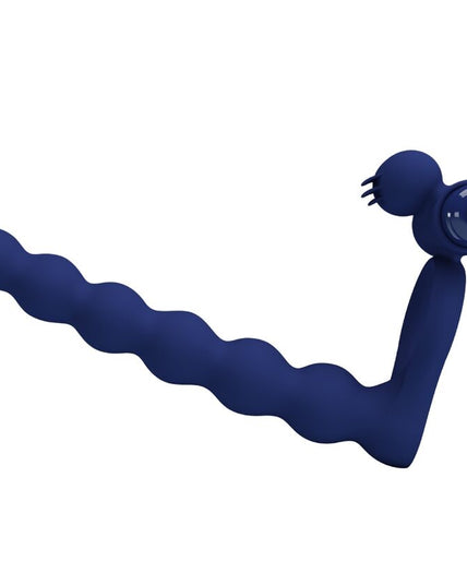 PRETTY LOVE - AJMAL VIBRATING RING WITH PLUG BLUE