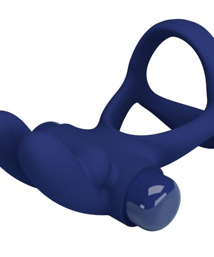 PRETTY LOVE - FRANCISCO DOUBLE VIBRATING RING RABBIT BLUE