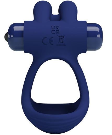 PRETTY LOVE - FRANCISCO DOUBLE VIBRATING RING RABBIT BLUE
