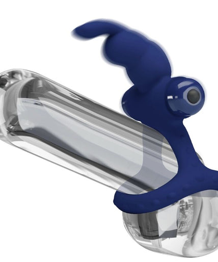 PRETTY LOVE - LUCHITO DOUBLE VIBRATING RING RABBIT BLUE