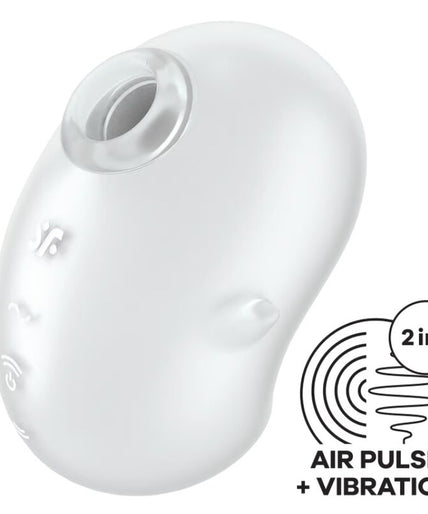 SATISFYER - CUTIE GHOST LAY-ON VIBRATOR WHITE