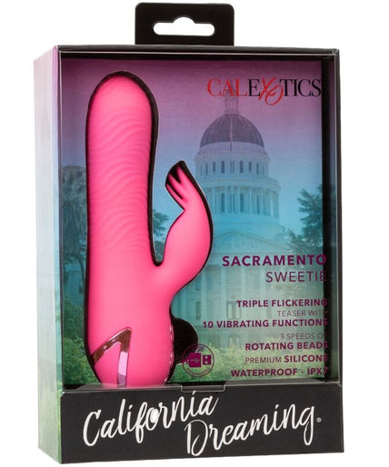 CALEXOTICS - SACRAMENTO SWEETIE VIBRATOR RABBIT PINK BY CALIFORNIA DREAMING