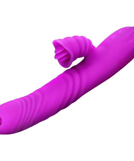 ARMONY - ANGELIA MULTIFUNCTION VIBRATOR DOUBLE TONGUE VIOLET HEAT EFFECT