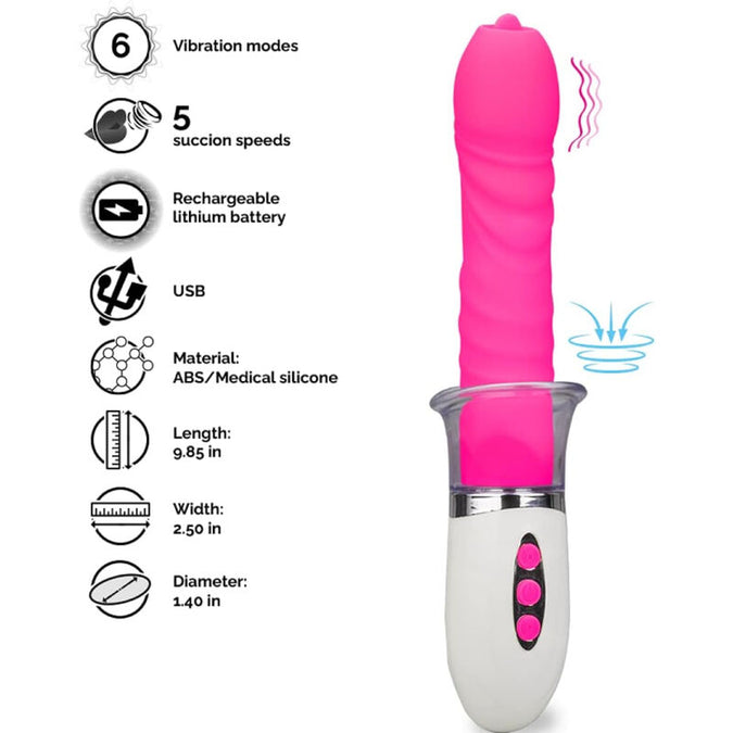 Armony – Liberty Vibrator & Thrusting With Tongue