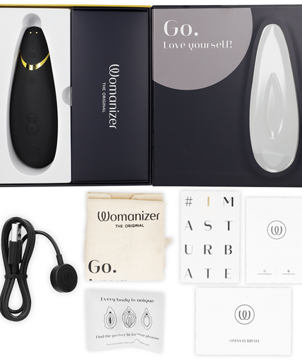 WOMANIZER - PREMIUM 2 CLITORAL STIMULATOR BLACK