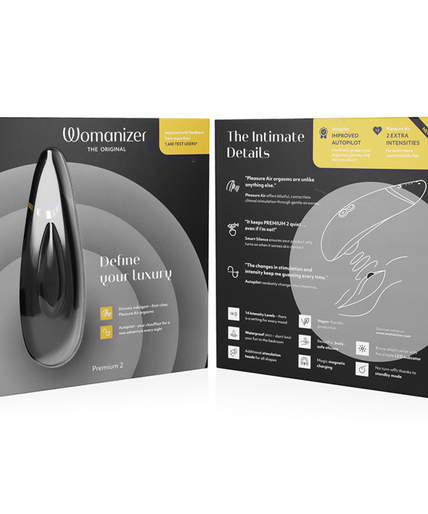 WOMANIZER - PREMIUM 2 CLITORAL STIMULATOR BLACK