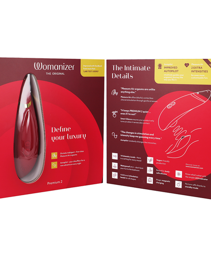 WOMANIZER - PREMIUM 2 CLITORAL STIMULATOR BORDEAUX