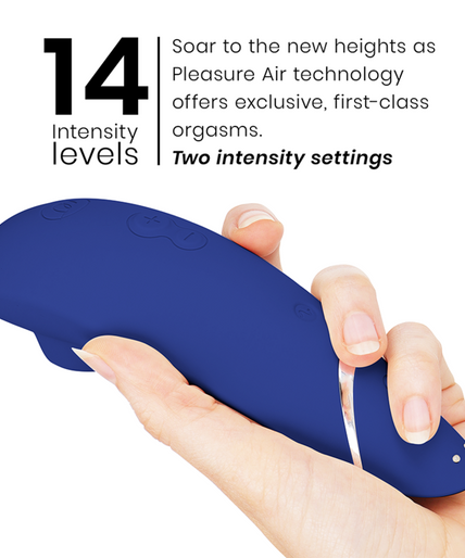 WOMANIZER - PREMIUM 2 CLITORAL STIMULATOR BLUEBERRY