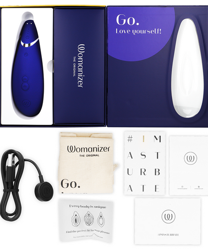 WOMANIZER - PREMIUM 2 CLITORAL STIMULATOR BLUEBERRY