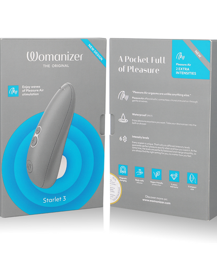 WOMANIZER - STARLET 3 CLITORAL STIMULATOR GRAY