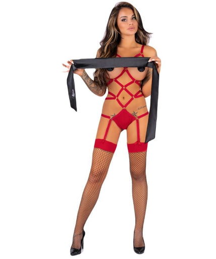 LIVCO CORSETTI FASHION - THIARA LC 20213 SET BODY + KOUSEN ROOD L/XL