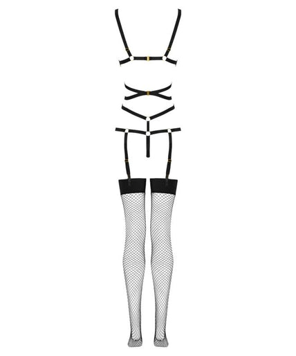 LIVCO CORSETTI FASHION - THIARA LC 20213 SET BODY + KOUSEN ZWART S/M
