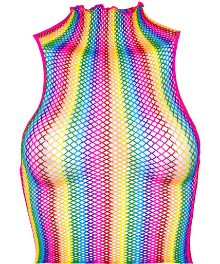 LEG AVENUE - MULTICOLOR NET TOP