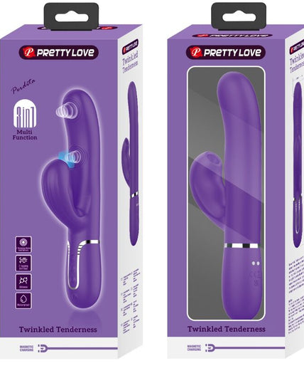 PRETTY LOVE - PERLITA G-SPOT VIBRATOR 3 IN 1 MULTIFUNCTION PURPLE