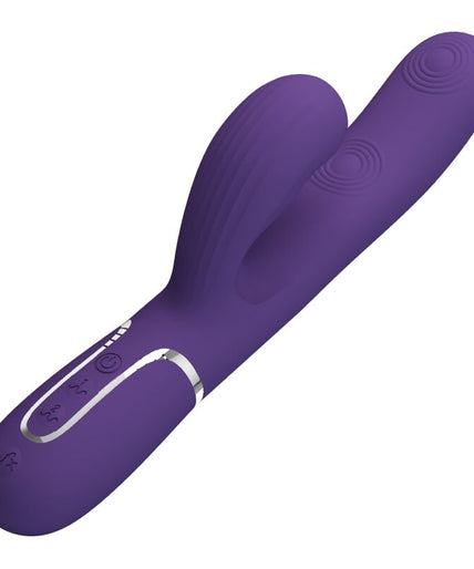 PRETTY LOVE - PERLITA G-SPOT VIBRATOR 3 IN 1 MULTIFUNCTION PURPLE