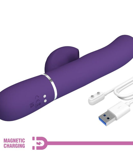 PRETTY LOVE - PERLITA G-SPOT VIBRATOR 3 IN 1 MULTIFUNCTION PURPLE