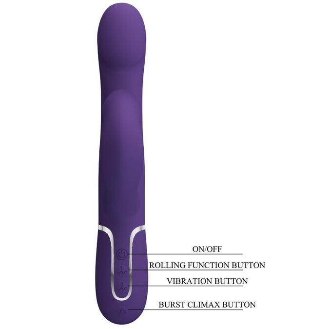 PRETTY LOVE - ZALIN RABBIT VIBRATOR PARELS 4 IN 1 PAARS