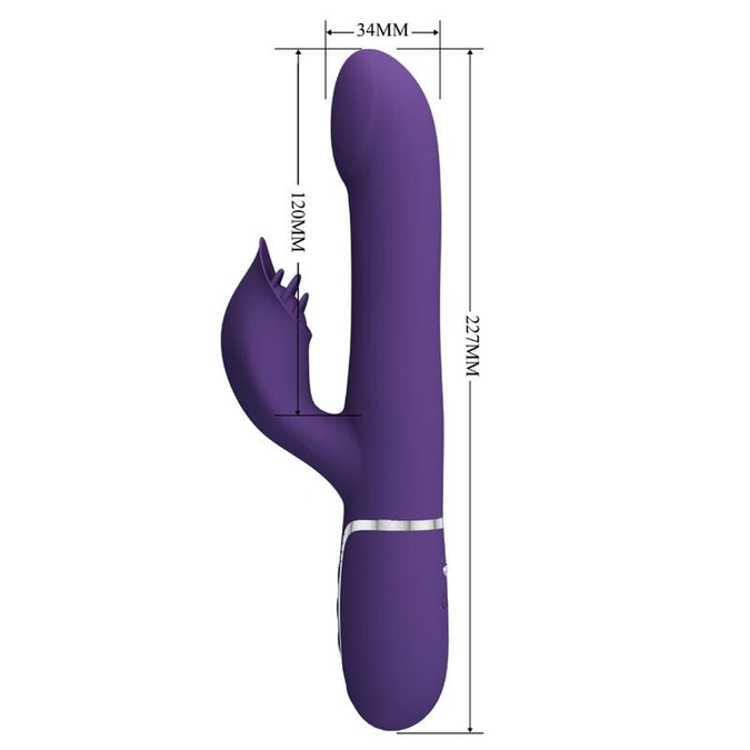 PRETTY LOVE - ZALIN RABBIT VIBRATOR PARELS 4 IN 1 PAARS