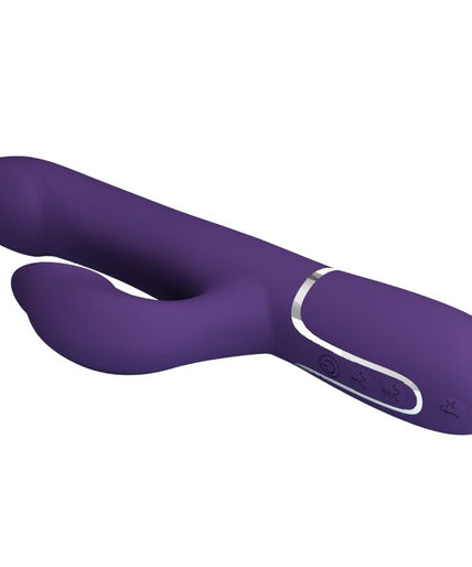 PRETTY LOVE - ZALIN RABBIT VIBRATOR PEARLS 4 IN 1 PURPLE