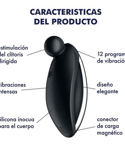 SATISFYER - SPOT ON 2 LAY-ON VIBRATOR BLACK