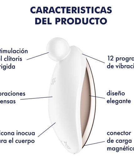 SATISFYER - SPOT ON 2 LAY-ON VIBRATOR WHITE