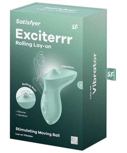 SATISFYER - EXCITERRR LAY-ON CLITORIS MINT VIBRATOR